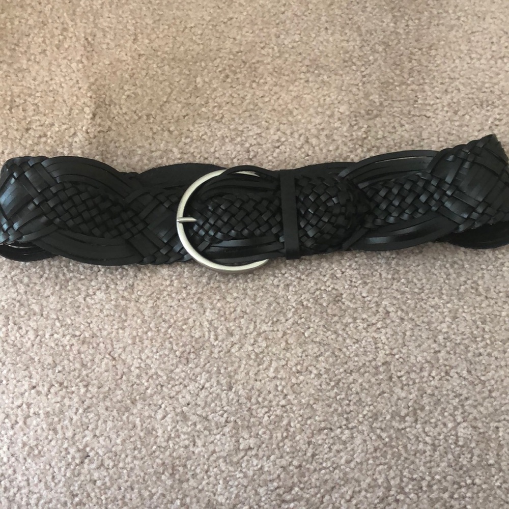 Black woven belt